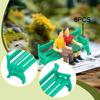 6 Pieces Parks Street Bench Chair Model Settee HO Scale Decor Miniature Furniture Scenery Decoration