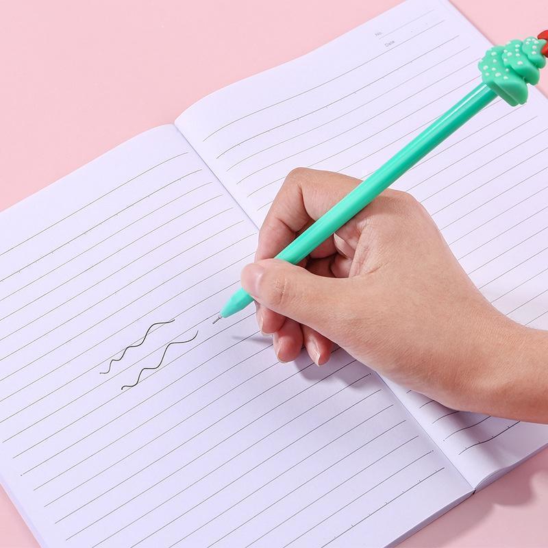 Practical 1Pc Christmas Cartoon Gel Pen Creative Signature Exam Pen Student Office Kids Stationery Xmas Party Gift Accessory