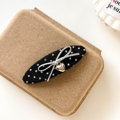French Satin Bow Banana Clip Gentle Solid Color Vertical Clip Half Tie Hair Clip Simple Commuter Girl Hair Accessories