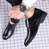 Fashion Official Natural Gumrukfree Genuine Leather Business Social Shoe Male Party Footwear Luxury Designer 39 New Men's Formal Shoes