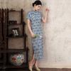 National style Chinese long cheongsam improved young 1011 new women's retro slim short sleeves can be worn daily in summer