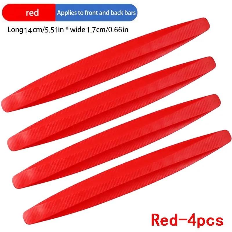 New 4/6 Piece Universal Front Rear Bumper Corner Protector Guard Car Anti-collision Protection Decoration Strip Car Accessories Interior Mirrors 6