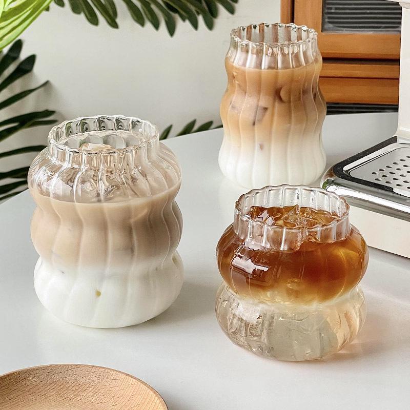 Chubby Glass Cloud Cup for Coffee, Juice, or Tea