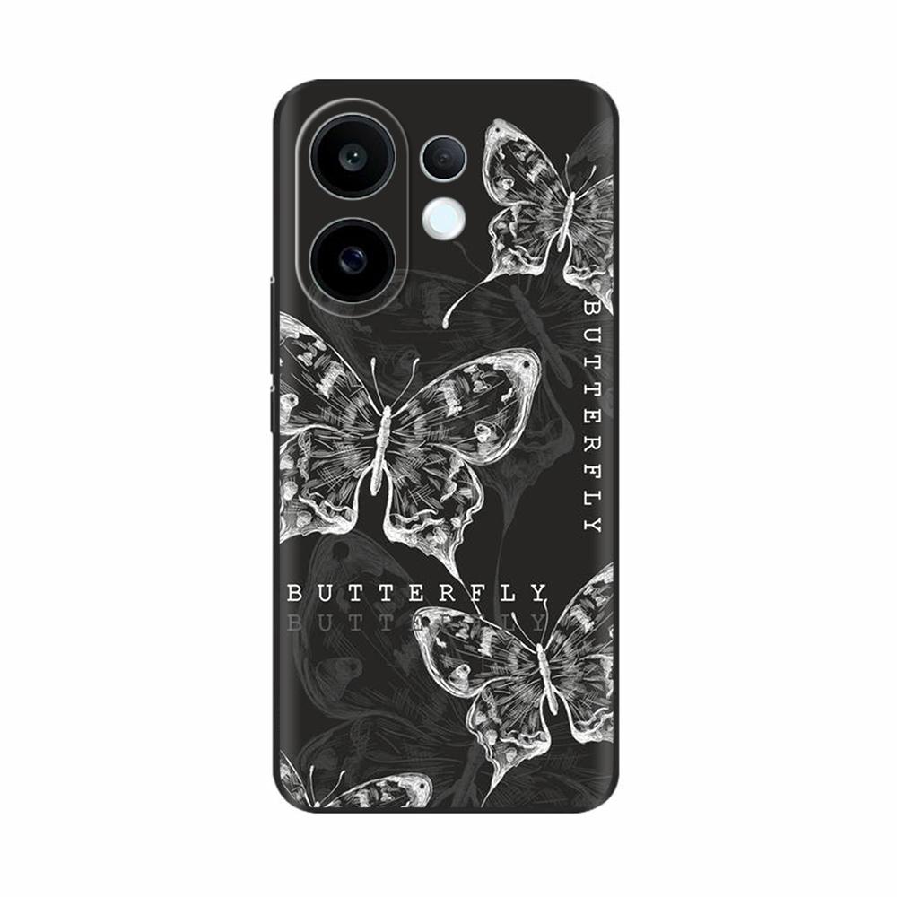 Coque en Silicone Pour Vivo S30 VivoS30 Funda Chat Fleur Rose Panda Mignon Dessin Animé Peint Coque Anti-Choc Pare-chocs Étui de Téléphone Portable