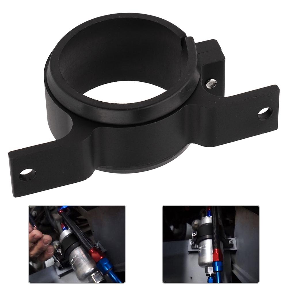 60mm Aluminum Alloy Car External Fuel Pump Mounting Bracket Filter Clamp Cradle