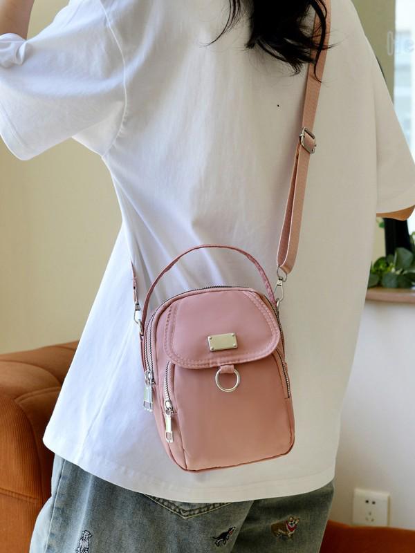 Trendy Cukrová Barva Korejský Styl Všestranná Crossbody Taška na Telefon pro Ženy