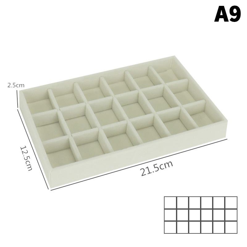 Velvet Jewelry Box Tray Storage Jewellery Holder For Ring Earrings Necklace Bracelet Display Box For Jewelry Classification Box