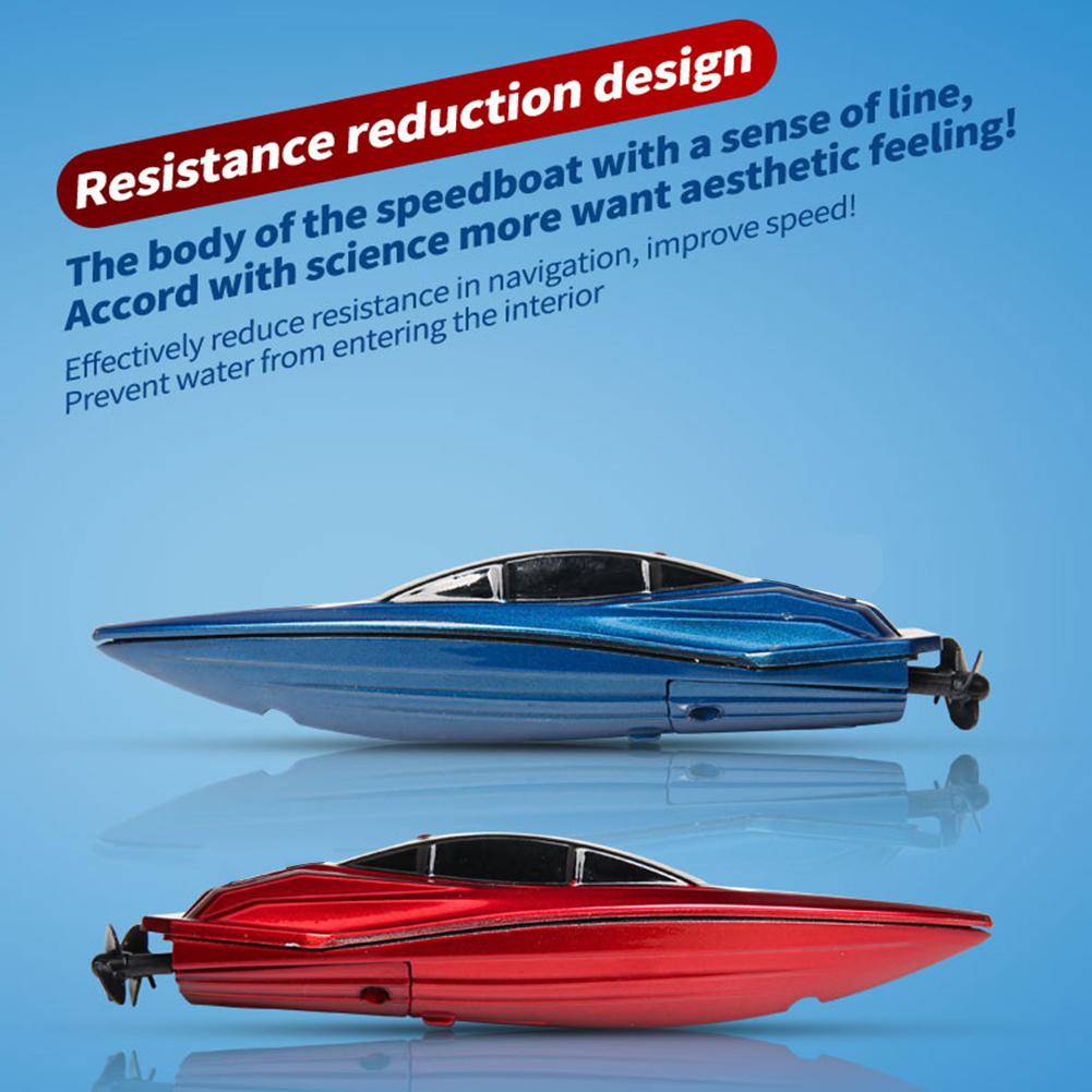 Waterproof 2.4GHz RC Boat Remote Control Ship with LED Lights for Children Adults Holiday Birthday Party Gifts