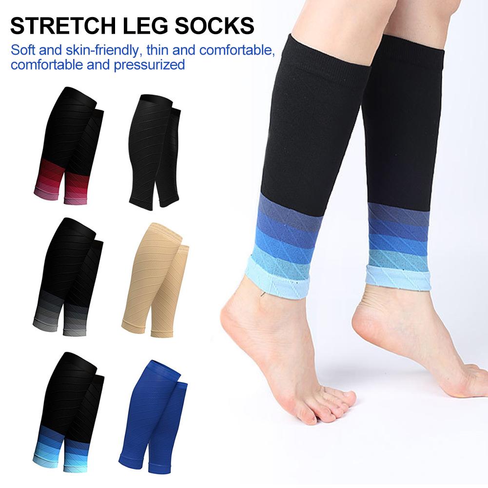 1Pair Sport Compression Calf Sleeves–Calf Cramp and Shin Splint Sleeves–Leg Compression Socks 20-30 MmHg for Pain Relief Running
