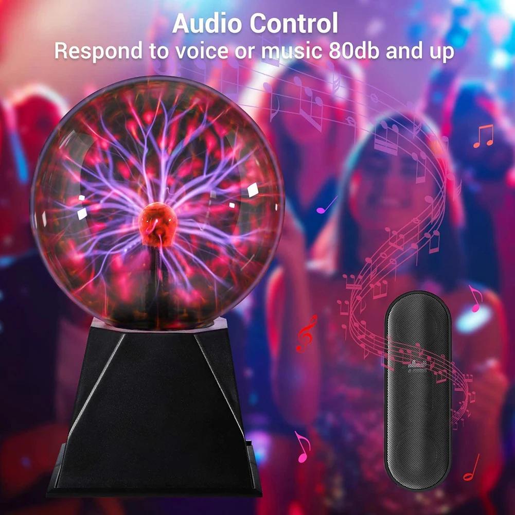 3/4/5/6/8 inch Magic Plasma Crystal Ball Touch Lamp LED Night Light Room Decoration Creative Birthday Christmas Gifts for Kids