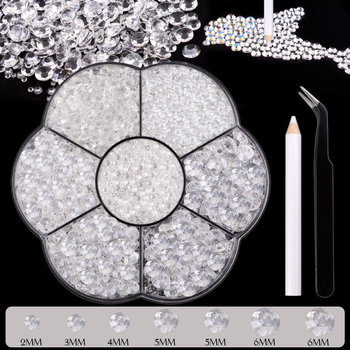 

Нейл-арт алмазная плоская подошва смола смешанный цвет Ab сливовый цветок коробка нейл-арт ювелирные изделия наклейка алмазная сделай сам нейл-арт ювелирные изделия