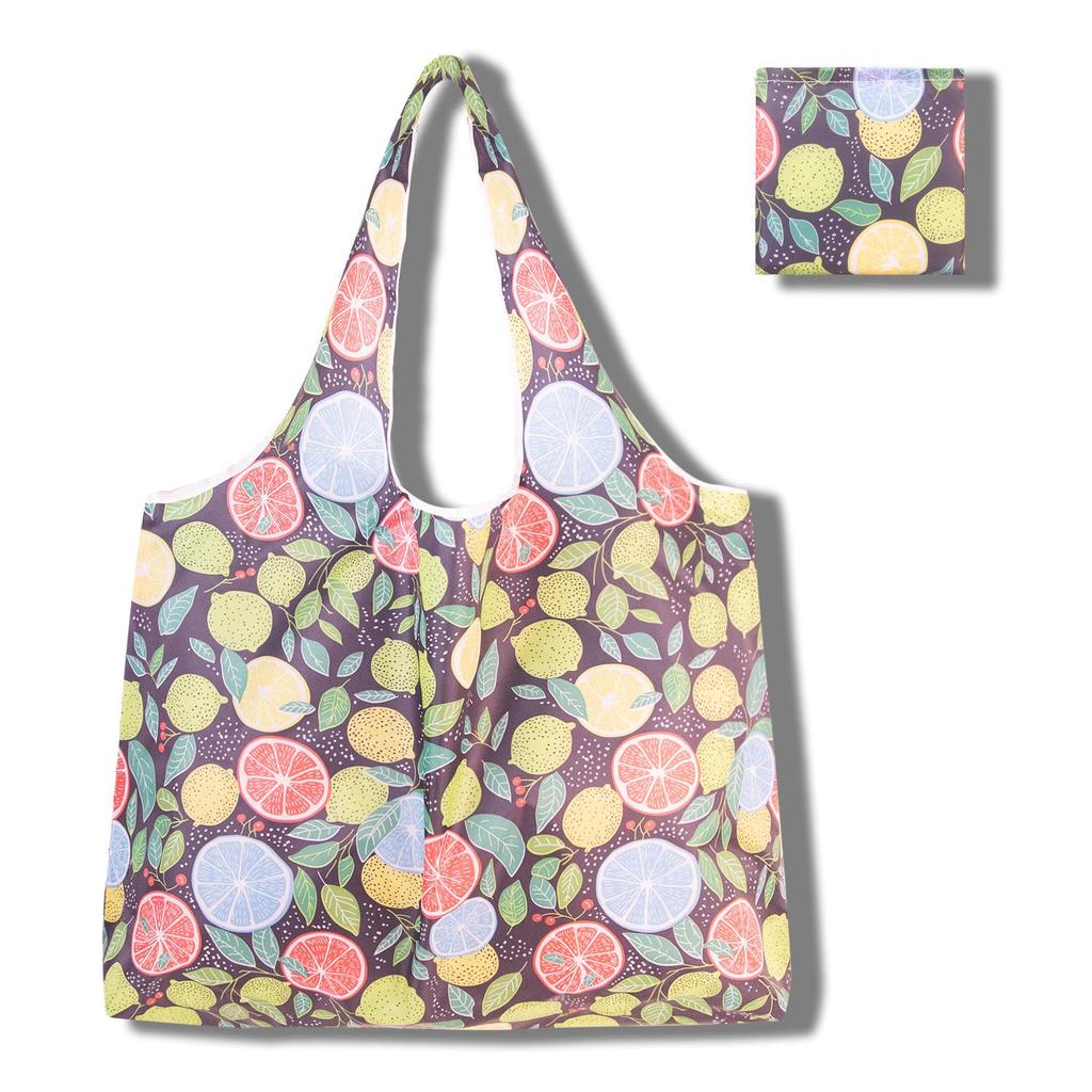 Eco-Friendly Large Capacity Foldable Tote Bag - Creative, Portable, Printed, and In Stock