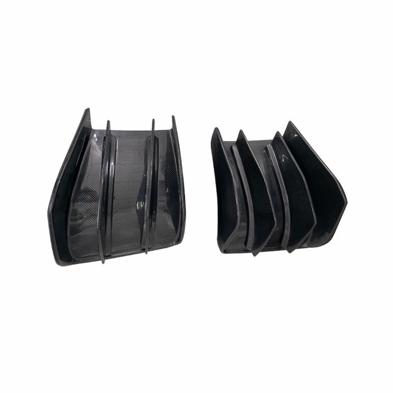 Fits 2014-2019 Chevrolet Corvette C7: Two-Piece Carbon Fiber Rear Lip and Diffuser