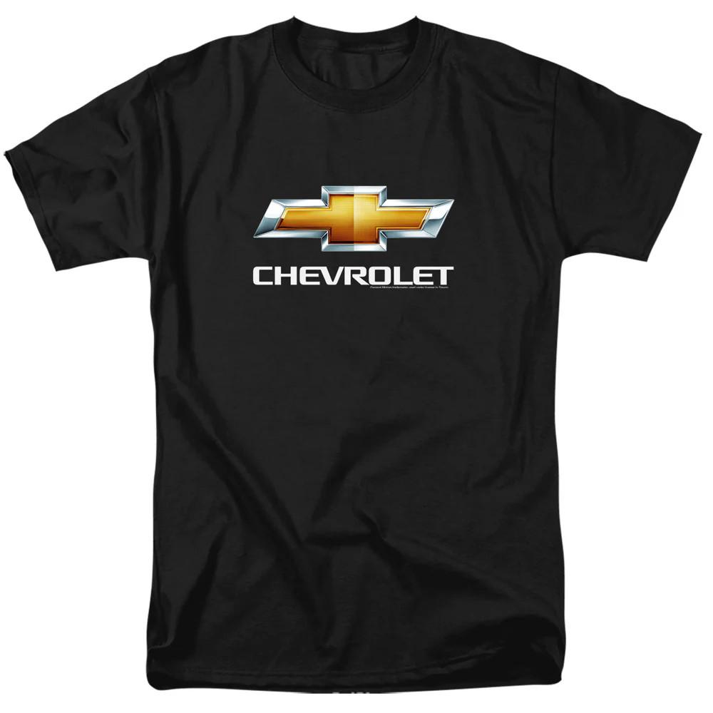 

Chevrolets Chevy Bowtie Stacked Mens T Shirt Black Officially Licensed M