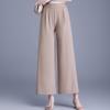 Elastic High-Waist Wide-Leg Pants for Middle-Aged and Elderly Women - Spring/Summer Slimming, Loose, Long Style