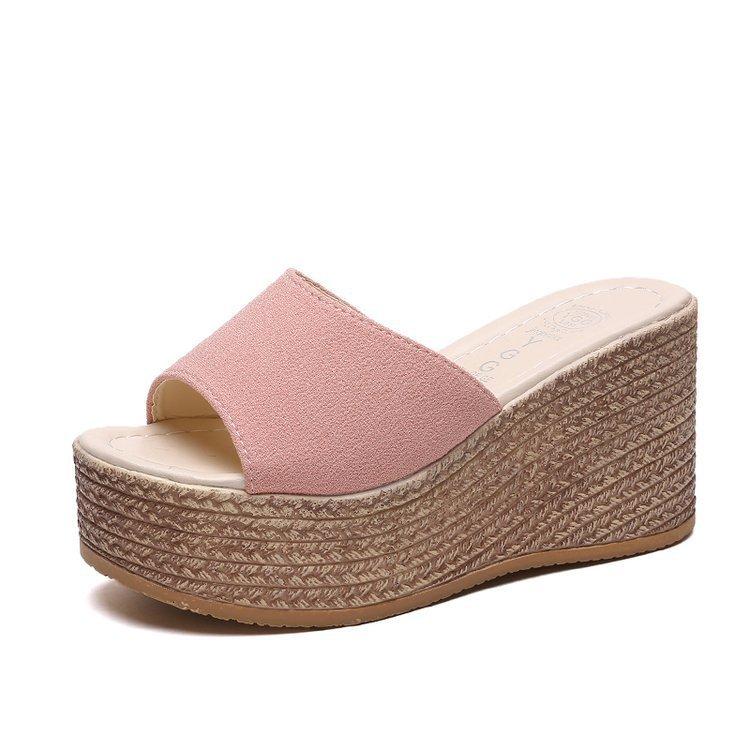 Sandali con plateau estivi da donna in ecopelle per comfort casual