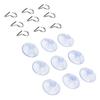 20PCS Window Suction Cups With Metal Hooks Hanger Hanging Hook Sucker Cup 25mm Suction Cups Hooks Kitchen Organization