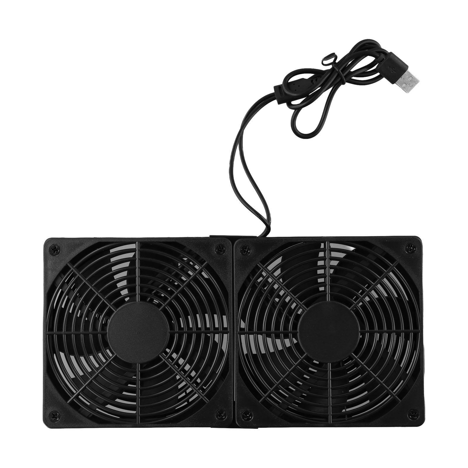 Mm Real Fan Powered Dual Fan Speed Effective Cooling TV Boxes Efficient Cooling Capabilities Extending Lifespan
