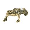 Brass Frog Shelf Decors Accent Animal Figurines Tabletop Centerpieces Home Decorations Retro Frog Decorative Objects