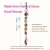 7 Chakras Synthetic Crystal Hanging Ornament Mysterious Charming Car Hanging Pendant Handmade Natural Stone Ornaments
