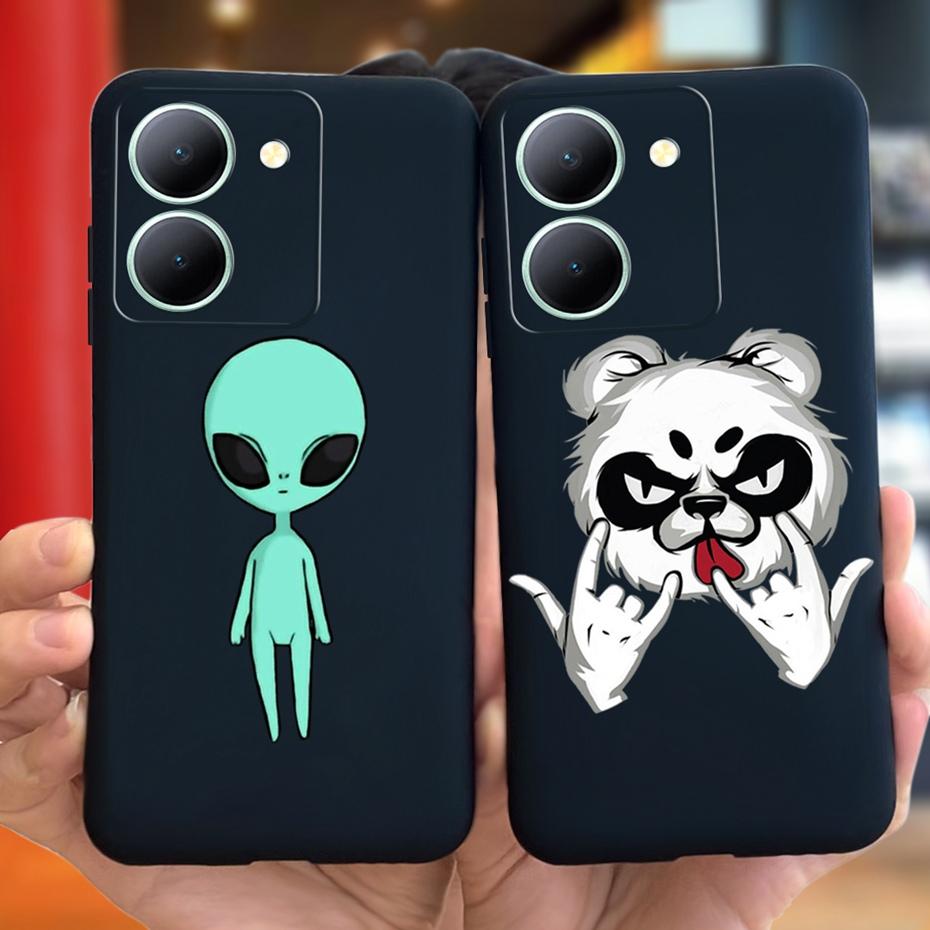 For Vivo Y36 Case 2023 Cute Love-heart Pattern Jelly Silicon Soft Phone Back Cases Cover For VivoY36 Y 36 4G 5G V2247