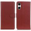 For Sony Xperia 10 VI Magnetic Case Wallet Leather Phone Cover with Litchi Texture