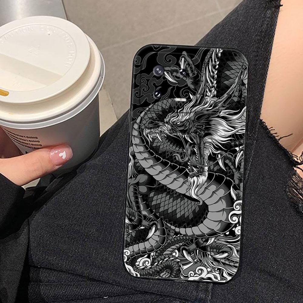 Mythical Dragon Tiger Cover Phone Case For Xiaomi 15 15T 14 14T 13 12T 11 11T POCO F8 F7 F6 F5 X7 X5 M6 M7 PRO Ultra DIY Case