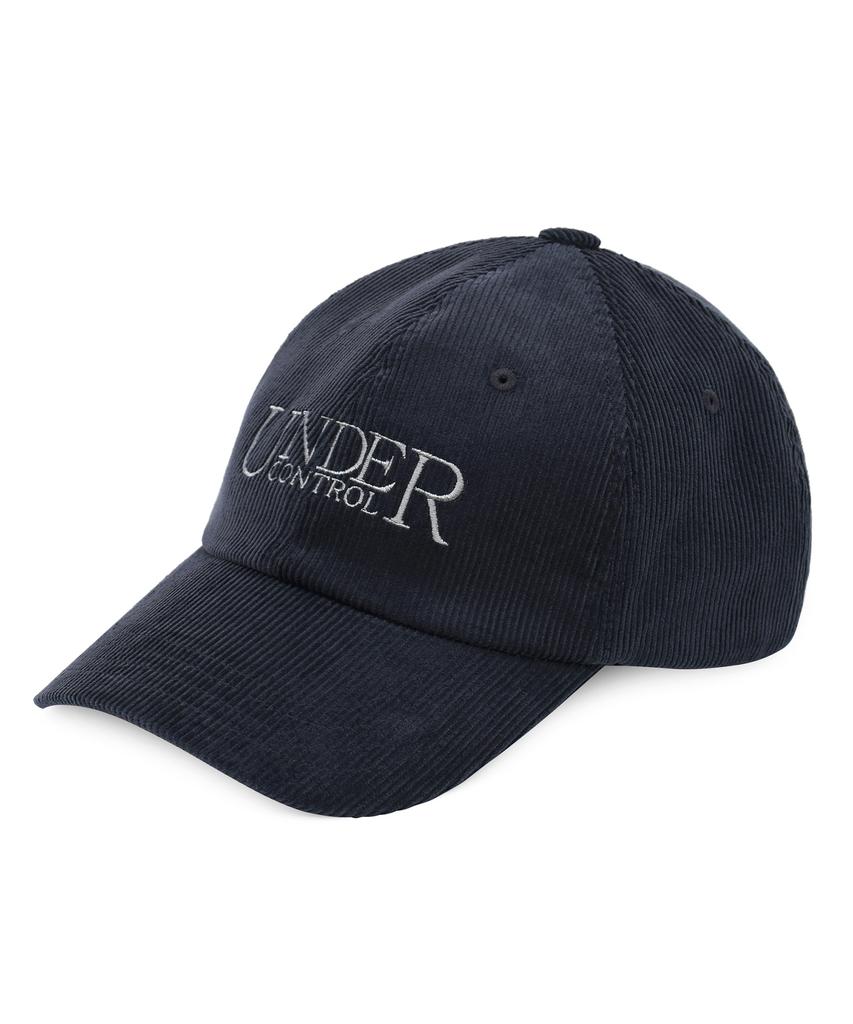 Eondeokeonteulol Unisex Autumn/Winter Corduroy Basic Soft Top Ball Cap Signature / Authentic B B / Cd / Navy