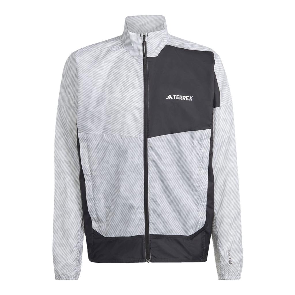 Adidas Terrex Trail Running Windbreaker Jacket BVC35 HZ1299 Men's (White/Grey Two) J/M