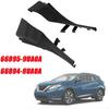 2Pcs Car Front Wiper Side Cowl Extension Cover for Nissan Murano 2016 2017 2018 2019 Black 66894-9UA0A/66895-9UA0A