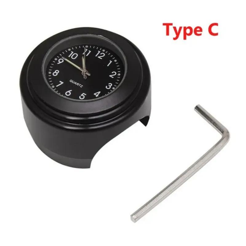 1 Set 18-22mm Motorrad Uhr Mini Quarz Uhr Wasserdicht Lenker Halterung Uhr Motorrad Fahrplan Uhr