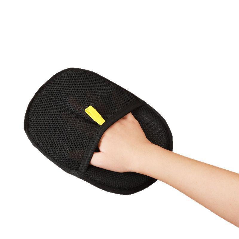 Pet Static Hair Removal Gloves with Two-Way Bristle Brush