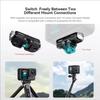 For GoPro Hero 13 Magnetic Mount - Metal Quick-Release Base with Dual Adapter Ports
