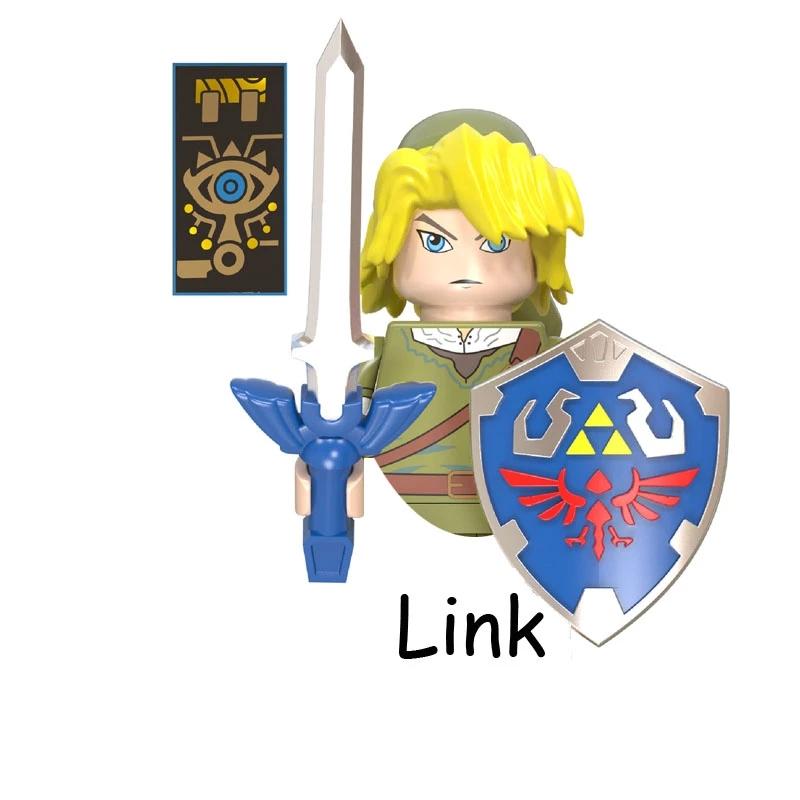 WM6053 Game The Legend Of Zeldaed Cartoon Linked Princess Mini Bricks Action Figure Assembly Toy Building Blocks Kid Model Gifts