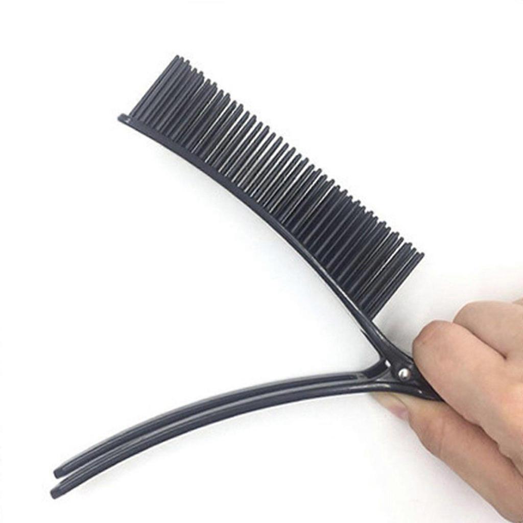 Black Hair Sectioning Clip Comb for Salon Hairdressing and Dyeing