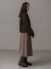 Themitten Woolly Duffle Cardigan (Brown)