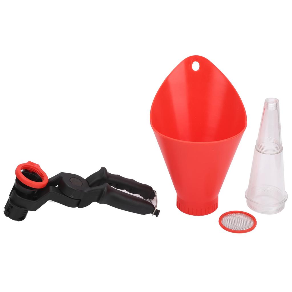Engine Oil Funnel with Adjustable Fixed Bracket Drip Free Filling Spout Pour Tool Kit