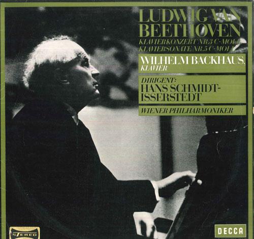 LP Record WILHELM BACKHAUS, HANS SCHMIDT ISSE - Beethoven Konzert Fur Klavier Und O 70707 DECCA Germany Classical Used
