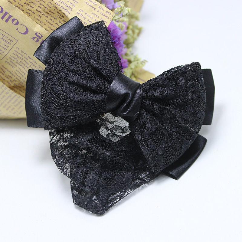 Korean Style Professional Hair Snood: Bow Hair Clip for Waitresses, Nurses, Hotel Staff, and Flight Attendants