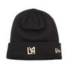 [New Era] Adīta cepure [BASIC CUFFED KNIT BEANIE] Adīta cepure Adīta cepure NPB Profesionālais beisbols MLS (LAFC (Melns)) [Lietots]