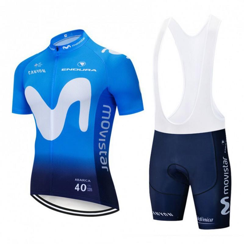 Mens Cycling Jersey Bib Shorts Set Road Bike Performance Wear Breathable Quick-Dry Compression Fit
