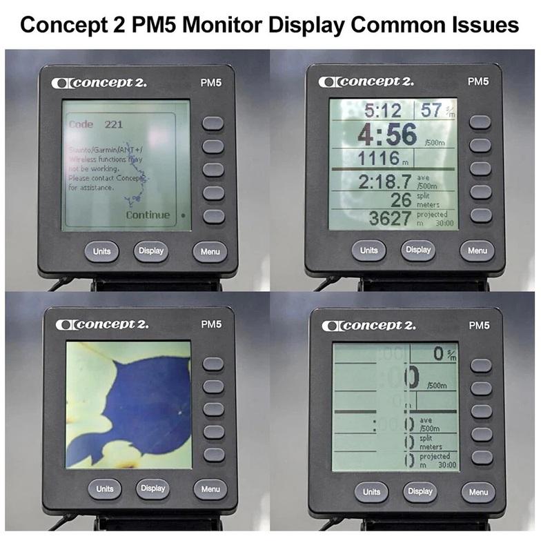 Display LBL-VLGS7241 for Concept 2 Rower PM5 Performance Monitor WU7665C-01-1C045