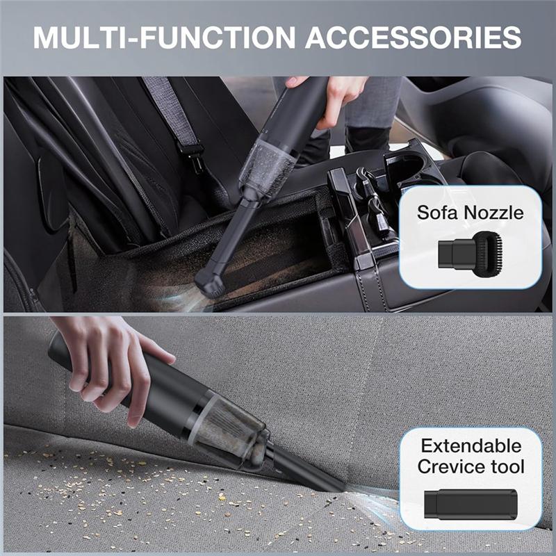A71G-Portable Mini Vacuum Cleaner 11111 PA Cordless For Car Handheld Suction Power For Car Home Office And Pet Hair