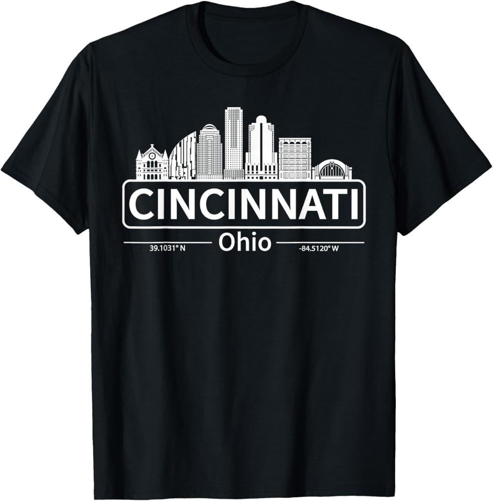 Cincinnati Ohio Skyline  Travel Cincinnati T-Shirt Unisex T-Shirt XL