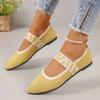 Women's Ballet Flats Casual Shoes Low Heel Elegant Women's Sneakers Comfortable Pointed Toe Mesh Breathable Work Shoes