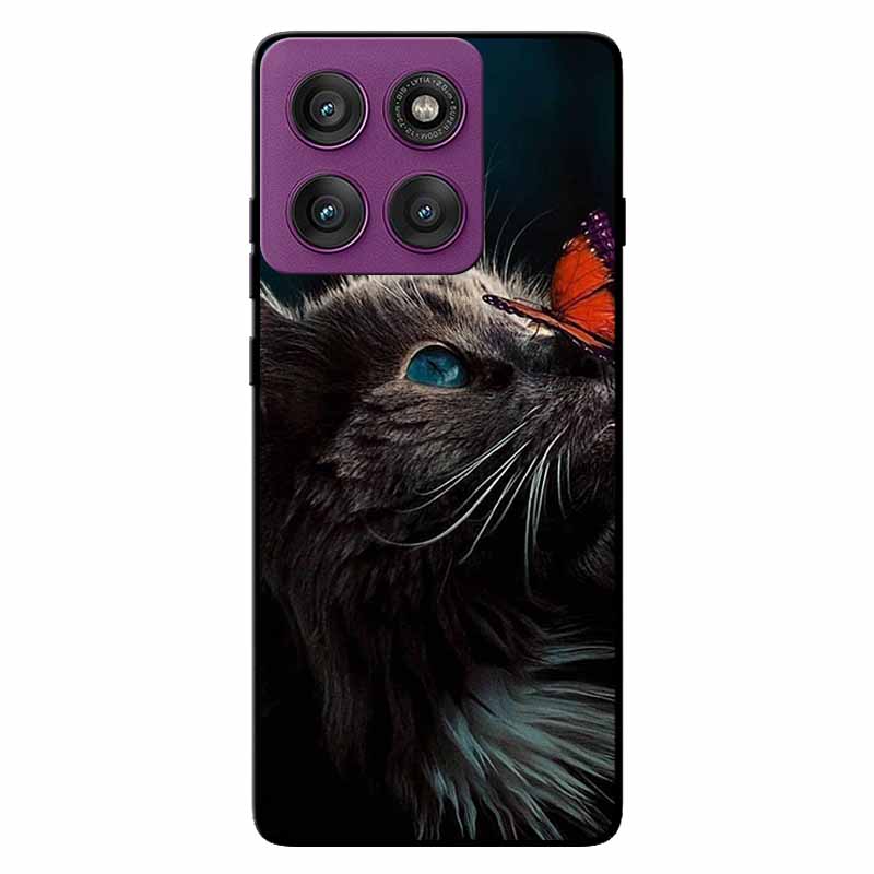Für Motorola Edge 60 Pro Hülle Edge 60 Schwarz TPU Silikon Rückabdeckung Hülle für Edge 60 60 Pro 5G Stoßfänger MOTO Edge60 5G Handy Funda