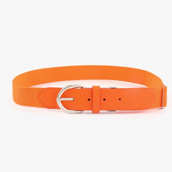 Adjustable Holes Baseball Belt Elastic Design Youth Adults Comfortable Stretch Strap Waistband Faux Leather Belt Sports Accessory