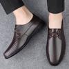 Outdoor Walking Shoes 2024 Luxury Brand Male Shoes Casual All-match Lace-Up Male Oxfords Shoes Platform Men Wedding Dress Shoes