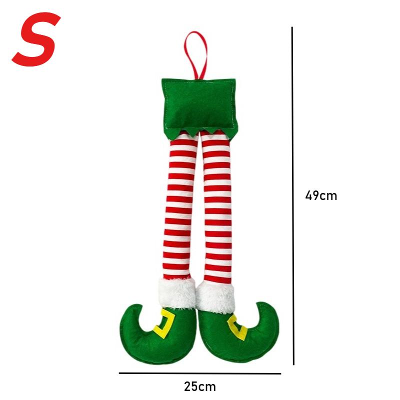 Christmas Decor Car Christmas Elf Santa Legs Decoration for Home Xmas Tree Pendants Ornaments Happy Gifts