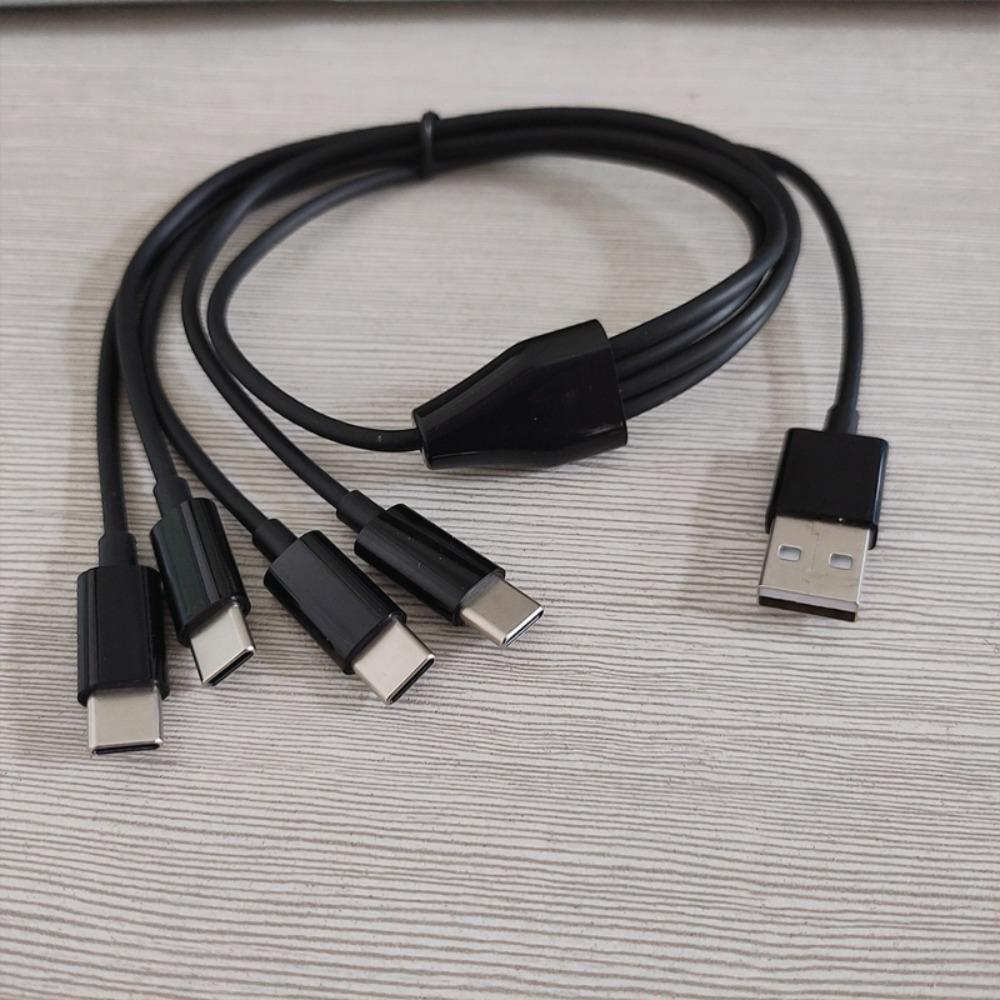 Charging Cable Power Supply Cord Charger Cable Type C To 4 Type C Wire USB  To 4 Port Type C Cable